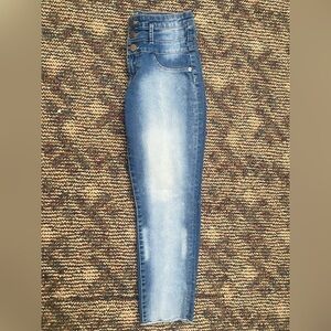 Stylish Blue High-Rise Women Jeans
